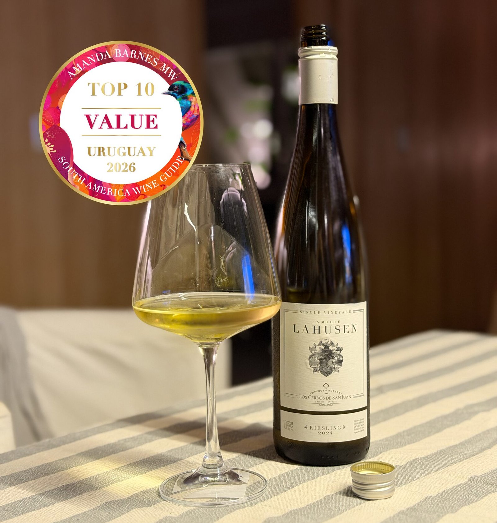 Lahusen Riesling 2024 reconocido Top 10 Value Uruguay 2026